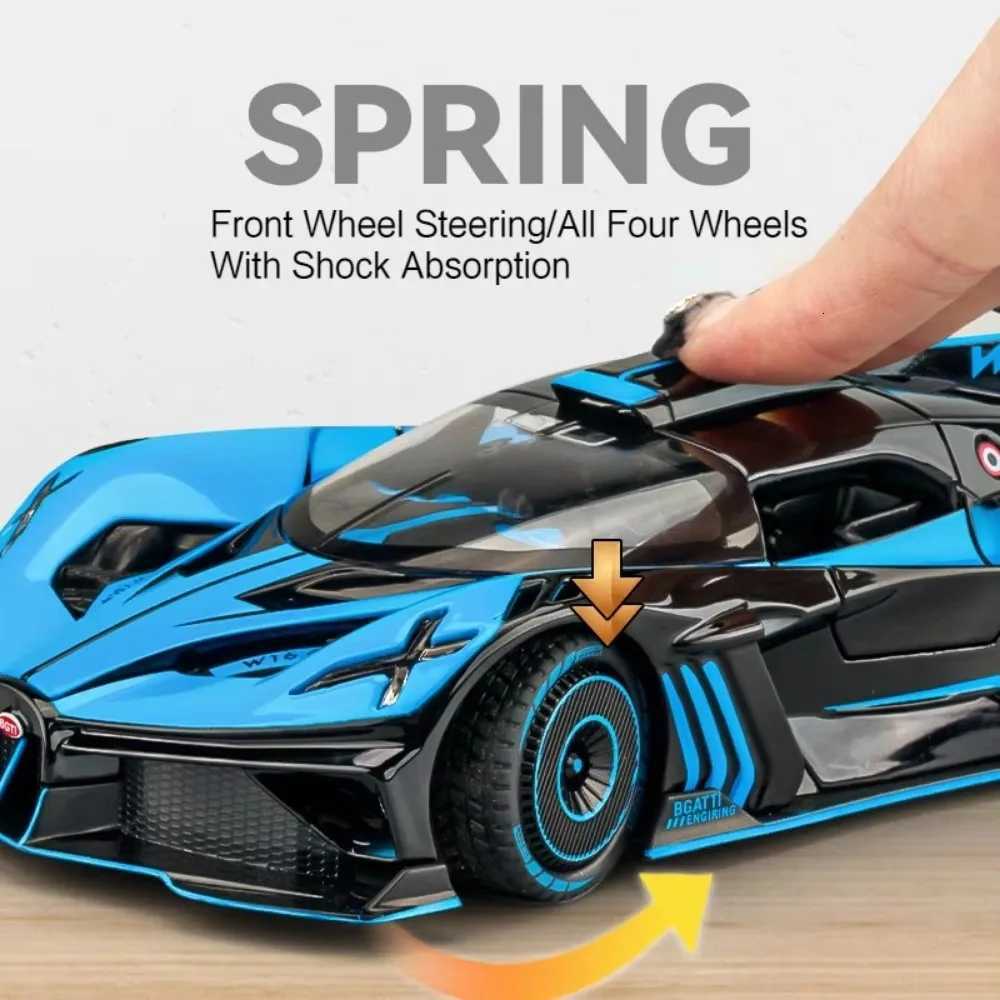 124 Bolide Revuelto Alloy Model Diecast Car Toys Doors Opened Sound Light Pull Back Miniature Vehice Boy Adult Birthday PresentT251023