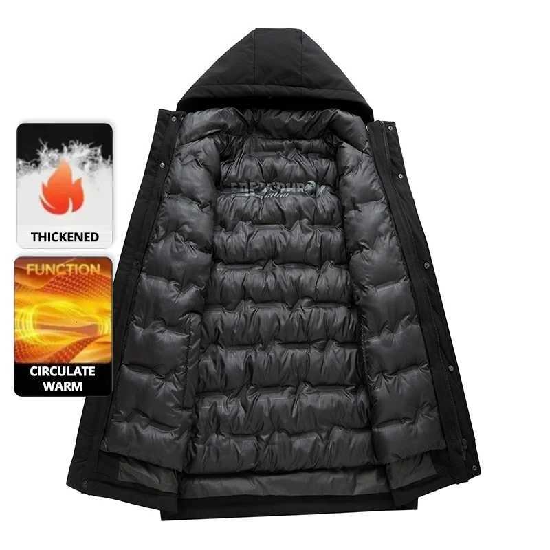 Top Grade Thicken Fashion Winter Casual Outerwear Warm Designer Hooded Parka Coat Mens Newest Jacket Windbreaker Mens Clothes W251023