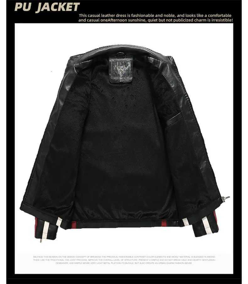 European American New Fashion Womens Plus Size Casual Trendy Stand Collar Long Sleeve Contrast Color PU Jackets Male Coats Tops W251023