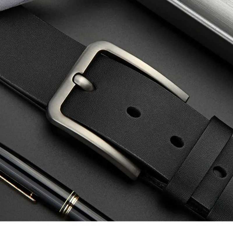 New Business Leisure Mens Alloy Square Pin Buckle Belts Male Famous Brand Luxury Designer Pu Leather Jeans Belts for MenXJ251023