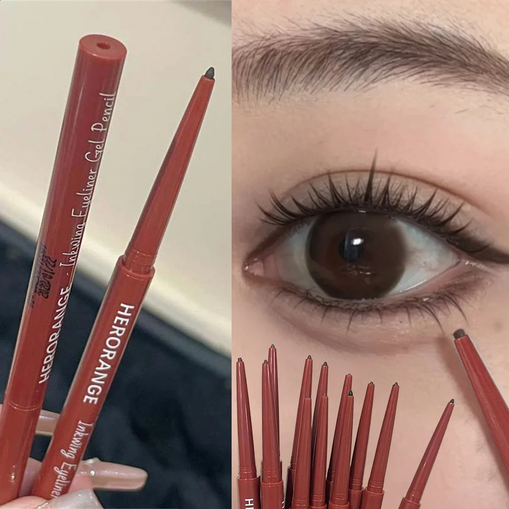 Matte Brighten Lying silkworm Eyeliner Gel Pen Waterproof Quick Drying Pink Brown Ultra fine Eye Shadow Pen NotSmudge Makeup 251014