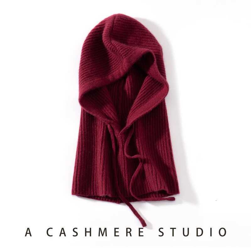 New Autumn and Winter Wens Hat Cashmere Knitted Scarf Hat Outdoor Warm Fashion Girl Lady High Quality Soft ScarfW251023