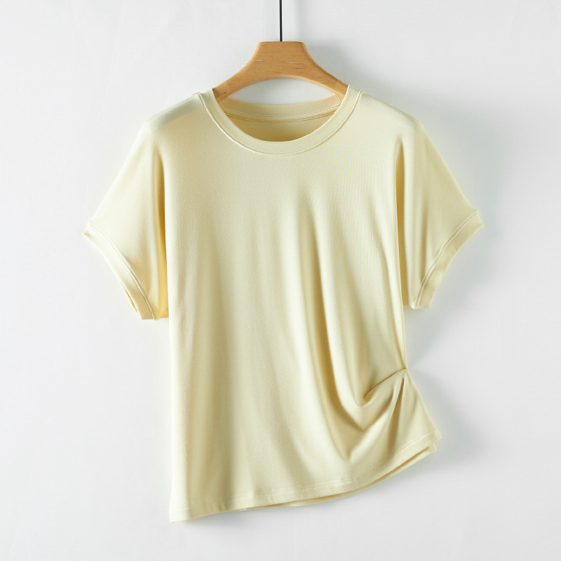 K2348 Korean style small fresh pure cotton short-sleeved T-shirt women 2025 summer new loose slimming versatile tops sweet girl