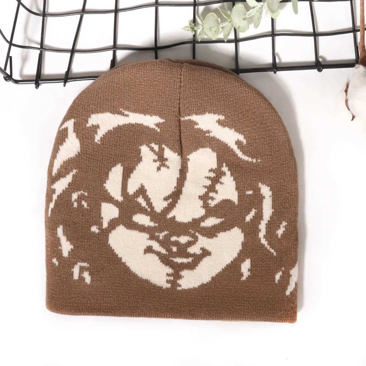 2025 Fashion Hat Knitting Beanies Goth Caps Men Women Y2k Winter Pop Harajuku Vintage Warm Hip Hop UnisexXJ251023