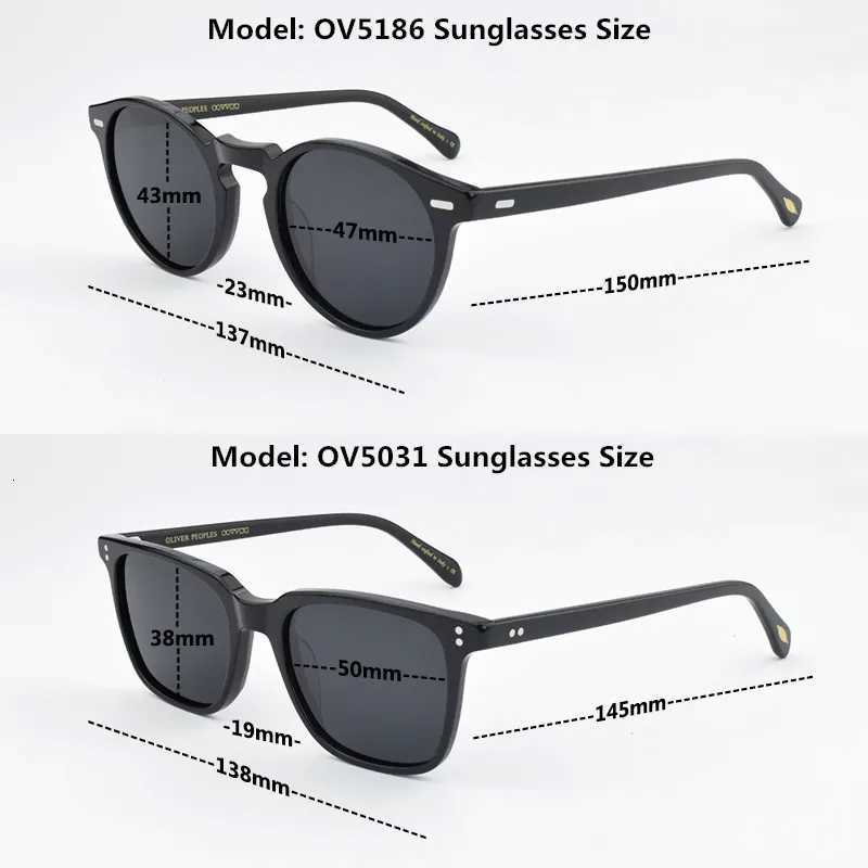 Brand Sunglasses Women 2025 Vintage Ronud Sunglasses Women Glasses Polarized Sunglasses Men OV5186 Driving Fashion Retro UV400W251023