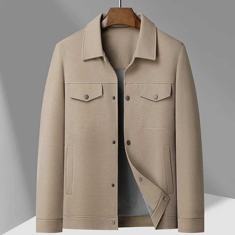 New Mens Fashion Classic Business Travel Trend Solid Color British Style Outdoor Travel Work Executive Casual Jacket W251023