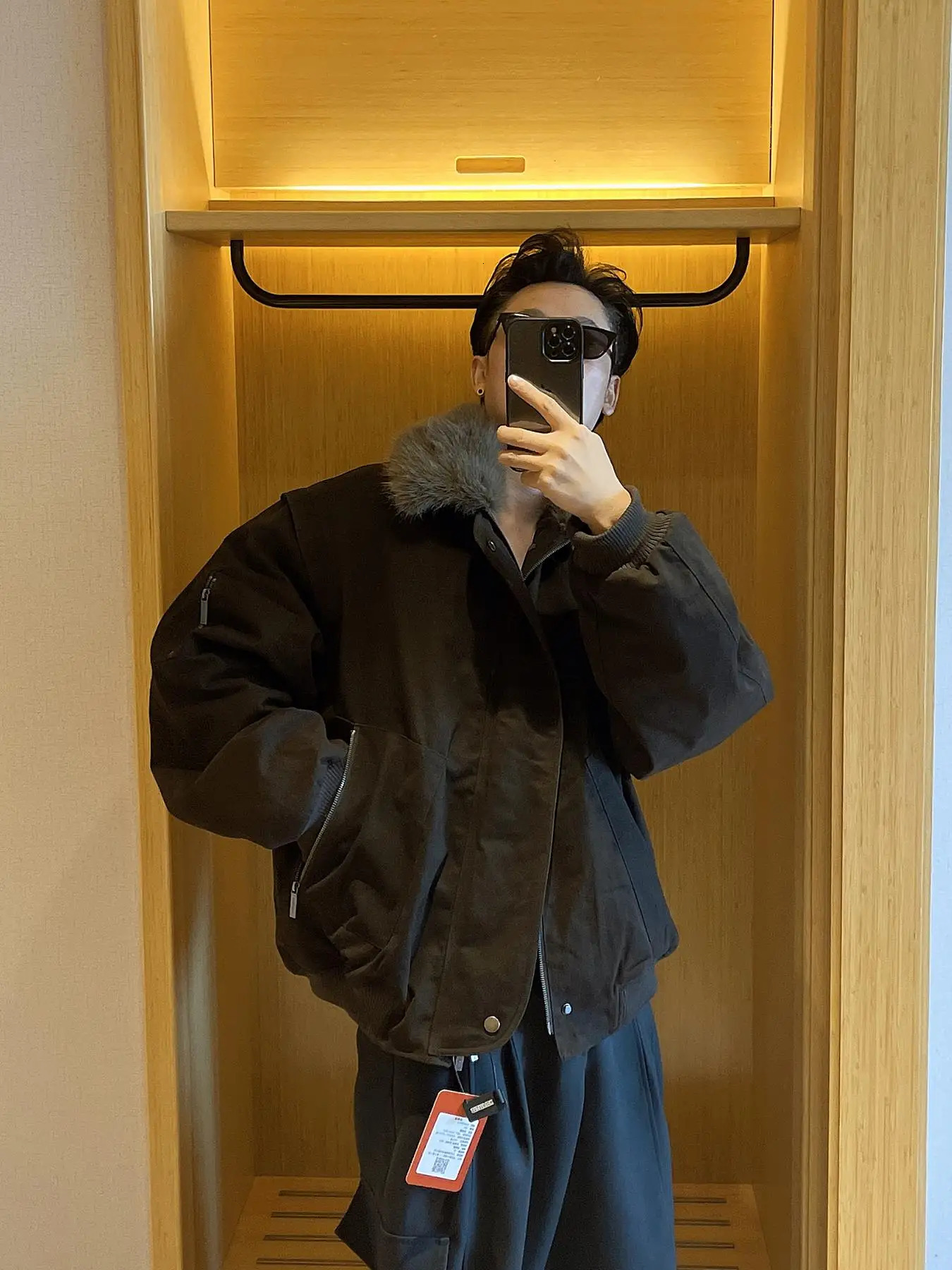 Winter Style Large Fur Collar Warm Coats Men Vintage Workwear Down Jackets Mens Thick Long Sleeve Outerwear W728 251020