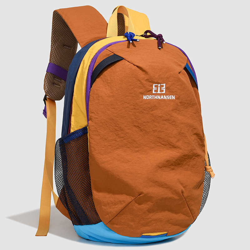 ColorBlock Lightweight Backpack for Women 2025 New Outdoor Travel Small Backpack Student Casual Versatile Sports School Bag for Men W251023