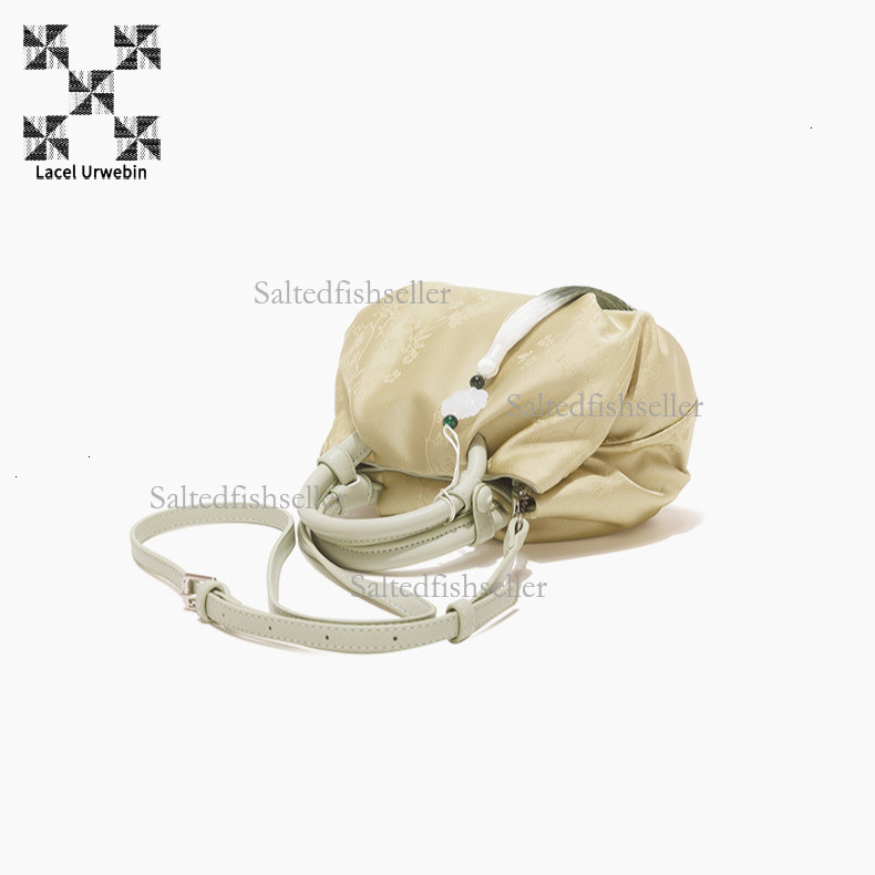 Lacel Urwebin Designer Women's Hand-held Cloud Bag Luxury New High-end Versatile New Chinese Style Dumpling Bag Mini Embroidered Shoulder Crossbo