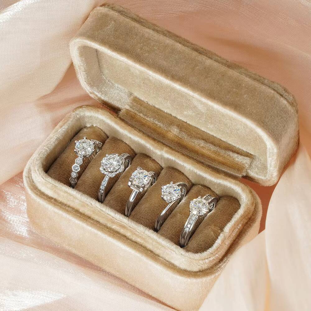 Moissanite Engagement Wedding Ring 925 Sterling Silver Classics Women Moissanite Ring Wedding Fine Jewelry Rings