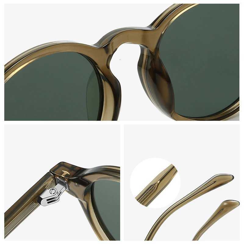 SZTZX Premium Retro Round Prescription Glasses Men Sports Driving Myopia Reading Sunglasses Women UV400 Protection Beach EyewearW251023