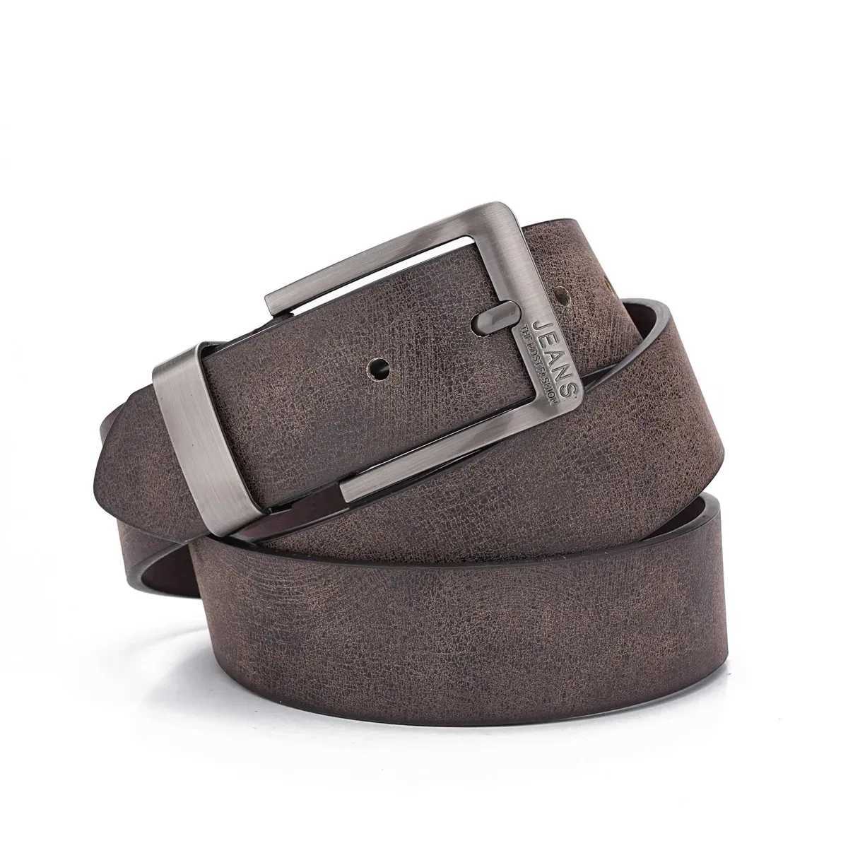 2025 New Mens HighQuality PU Leather Belt Metal Pin Buckle Leisure Business Waistband Fashion Male Accessory Designer Belt XJ251023