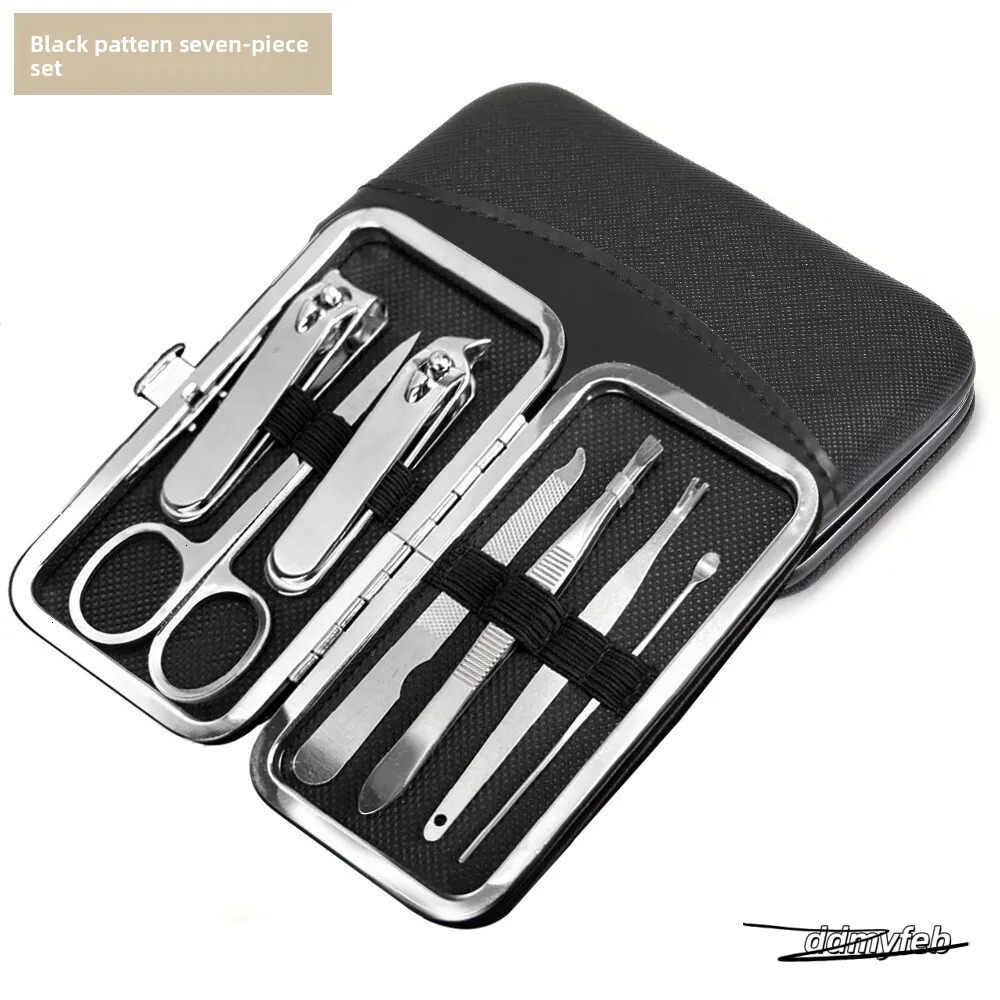 Complete Manicure Set: Round Tail Contouring Clippers, Nail Cutter, And Beauty Tool Kit Ddmyfeb