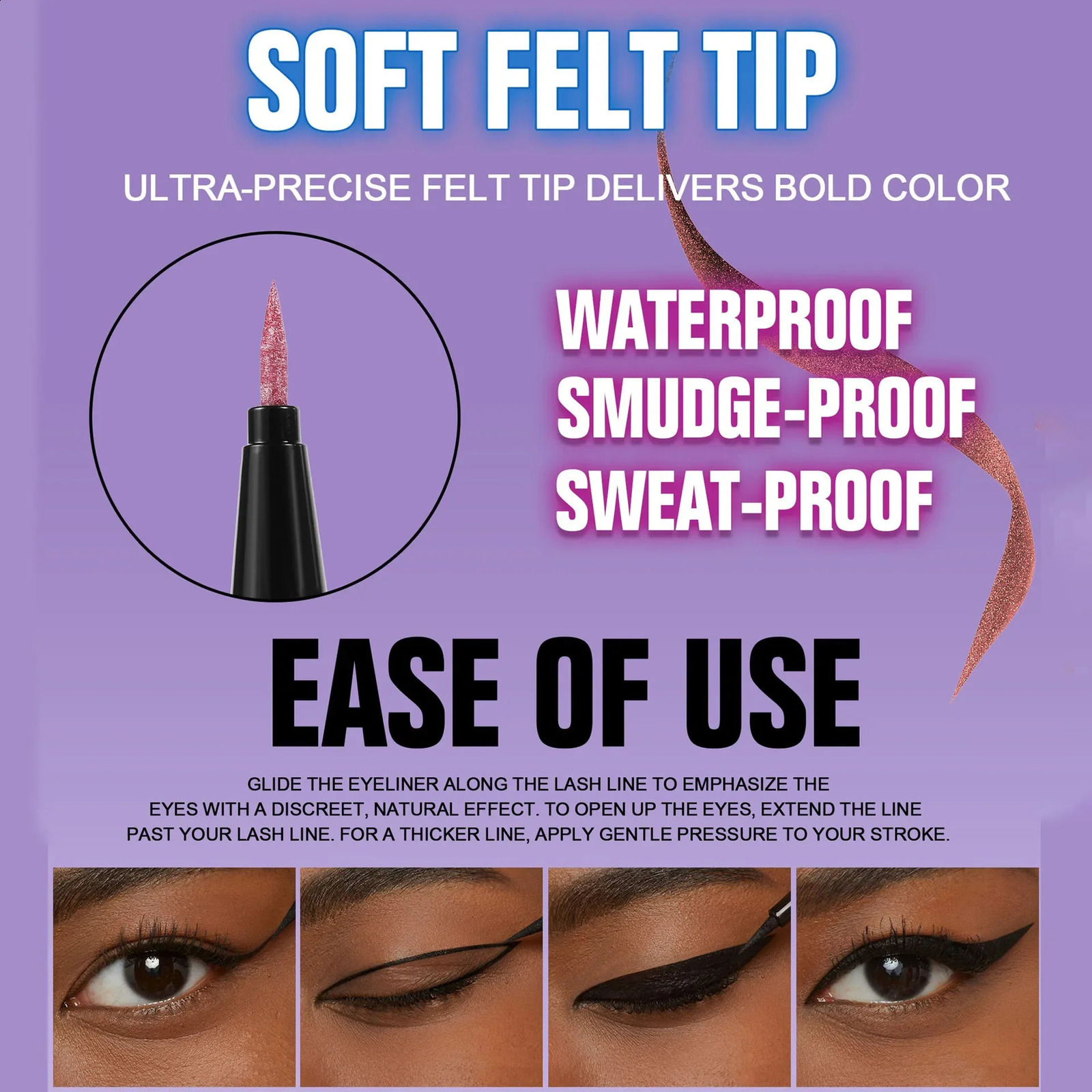 Diamond Shiny Eye Liner Eyeshadow Waterproof Quickdry Silver Gold Metellic Pearlescent Liquid Eyeliner Silkworm Brighten Makeup 251014