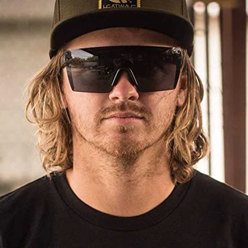 luxury Heat Wave brand Women men sunglasses square Conjoined lens Gradient lens sun glasses UV400W251023