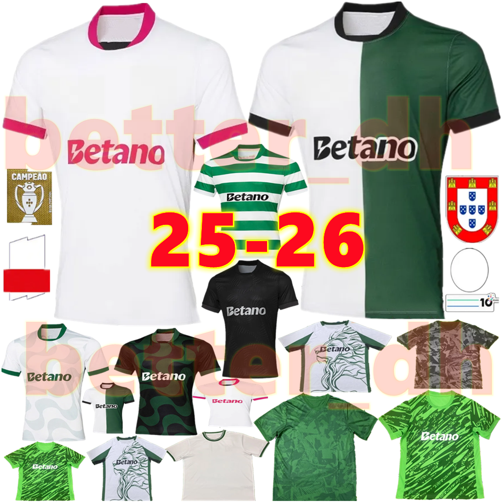 25 26 Sporting Clube de Portugals soccer jerseys 2025 2026 home away THAILAND Murillo DIOMANDE shirts Men Uniforms