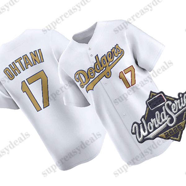 17 Shohei Ohtani Dodgers 2025 World Series Jerseys Yoshinobu Yamamoto Enrique Hernandez Freddie Freeman Mookie Betts Roki Sasaki custom