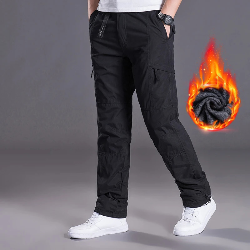 Ski Snowboard Pants Men Warm Fleece Softshell Fishing Hiking Climbing Windproof Breathable Snow Trousers 251023