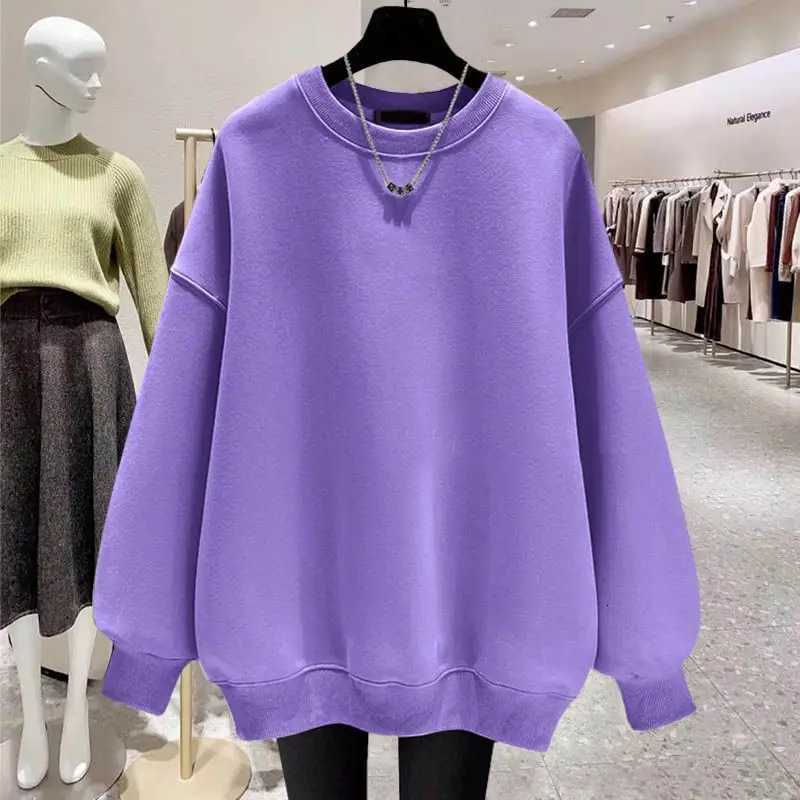 Sweatshirt Mens Autumn and Spring Warm Solid Color Round Neck Hoodless Pullover Longsleeved Tshirt Ins Casual OuterwearT251023