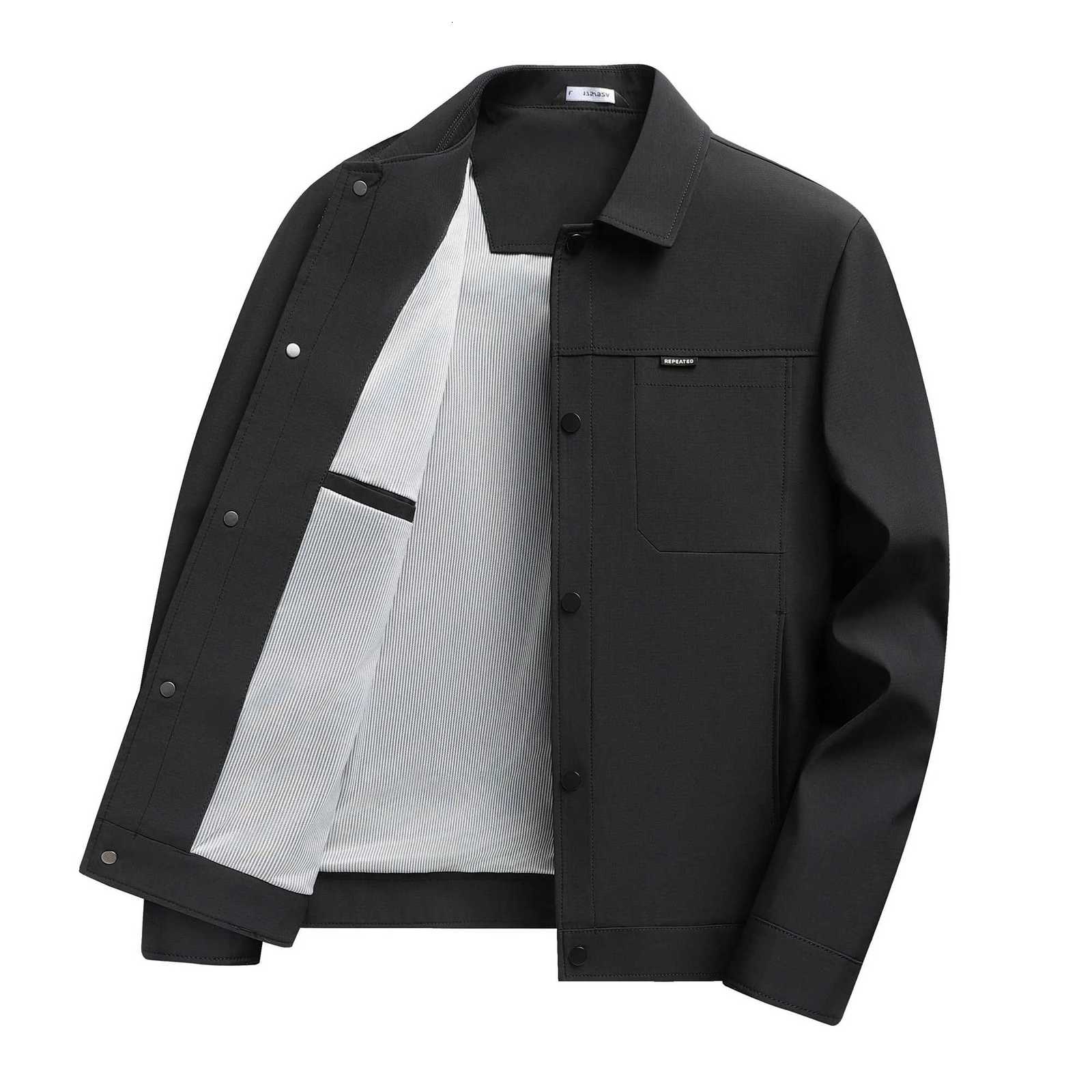 2025 Outdoor Mens Fashion Business Versatile Slimfitting Trendy Mountaineering Casual Executive Lapel Windproof Jacket W251023