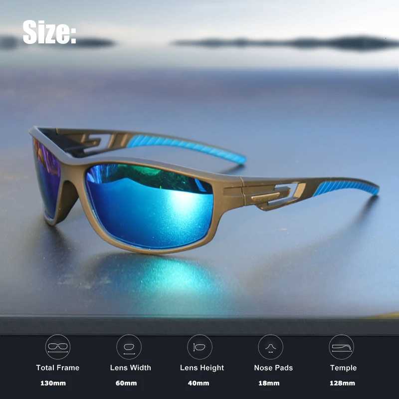 Polarized Sports Sunglasses Premium PurpleBlueRed Photochromic Lenses for Fishing Hiking Adventure TravelW251023