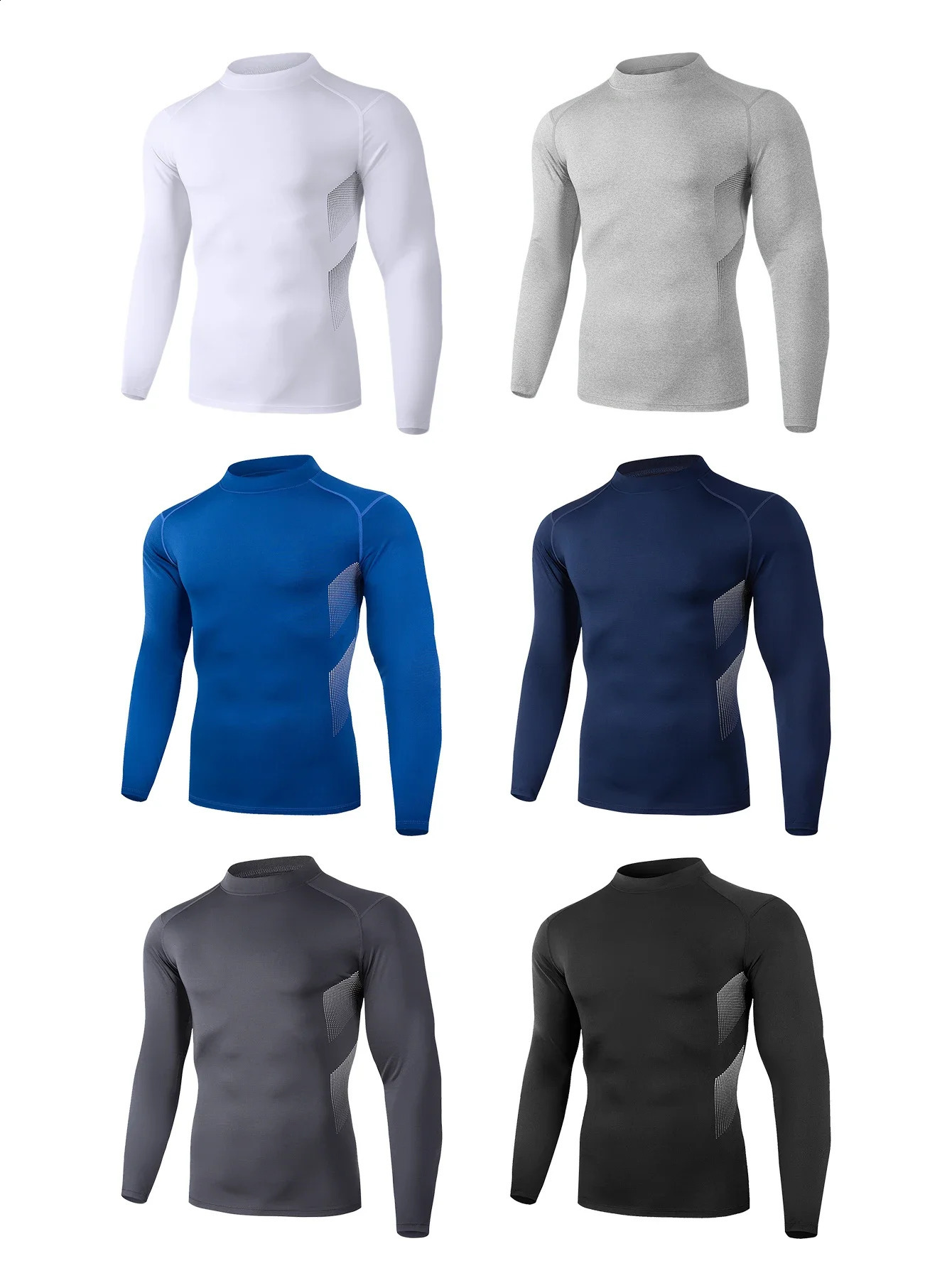Mens autumn and winter quickdrying basketball football tightfitting clothes sports Tshirts running tops 251023