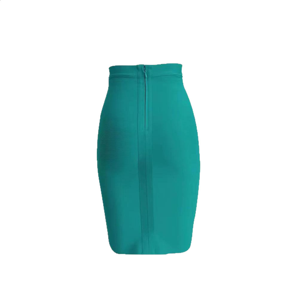 Skirts Ladies Vintage Solid Ruched Front Hips-wrapped Bodycon Pencil Skirt Work Leisure 230322