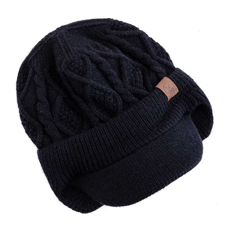 New Unisex Winter Hat Plush Fur Li Warm Earflap Stylish Soft Beanie Hat Outdoor Thick Ski Sports Knitted HatW251023