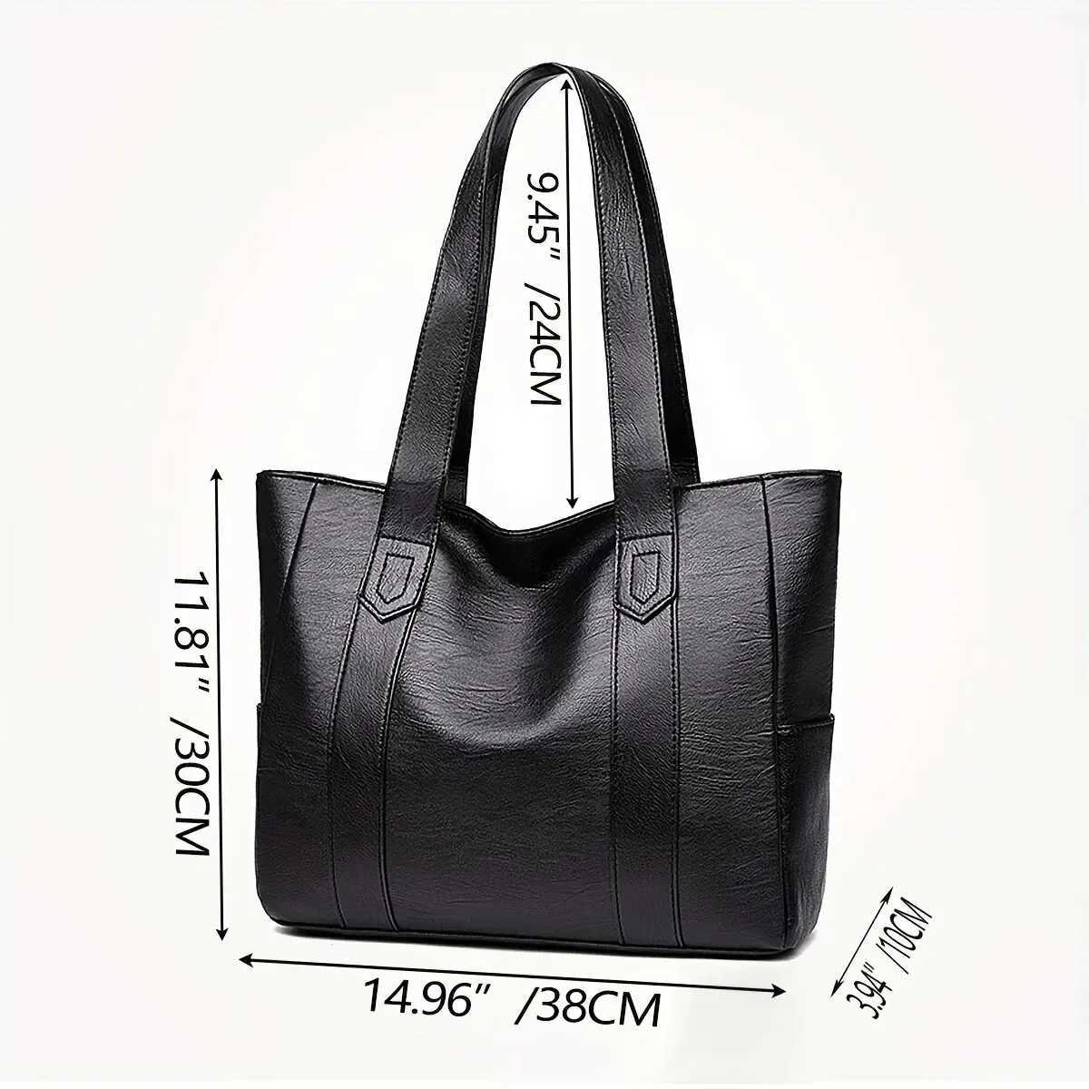 2025 Capacity Vintage Large Tote Bag Retro Vegan Shoulder Casual Handbag Bag Womens For CommuteL251023