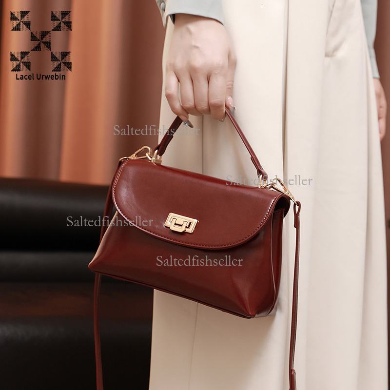 Lacel Urwebin Luxury Designer Women's Shoulder Bag Soft Leather Casual Fashion Japanese Business Handbag Minimalist Trendy Mom Crossbody Bag Phon