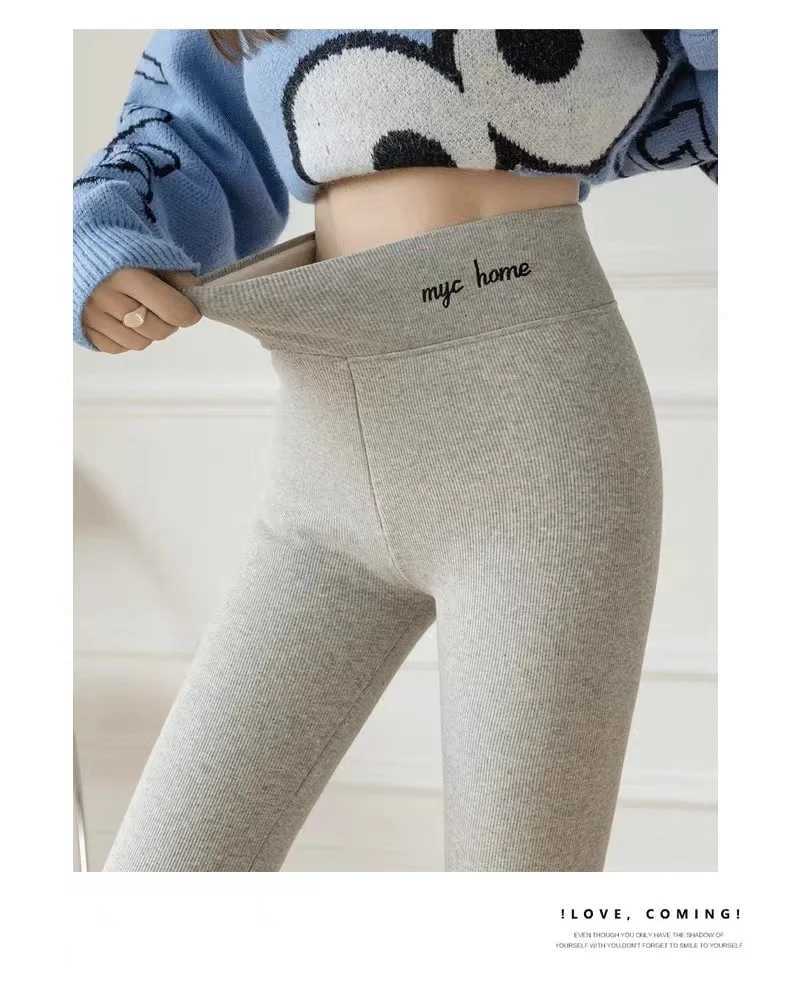 2025 Winter Women Pants Warm Leggings High Waist Leggings Women Solid Comfortable Keep Warm Stretchy LegginT251023