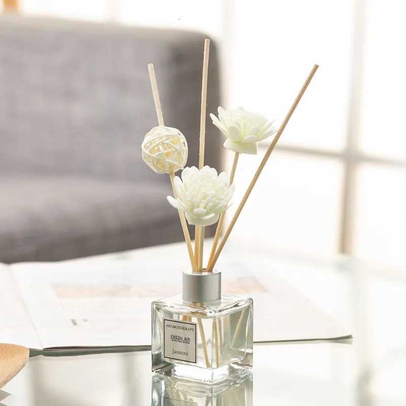 Y 50ml Difuser Essential Oil Rattan Dried Flowers Reed Diffusers He Hotel Bedro Aratherapy Toilet Freshen Fragrance Y251023