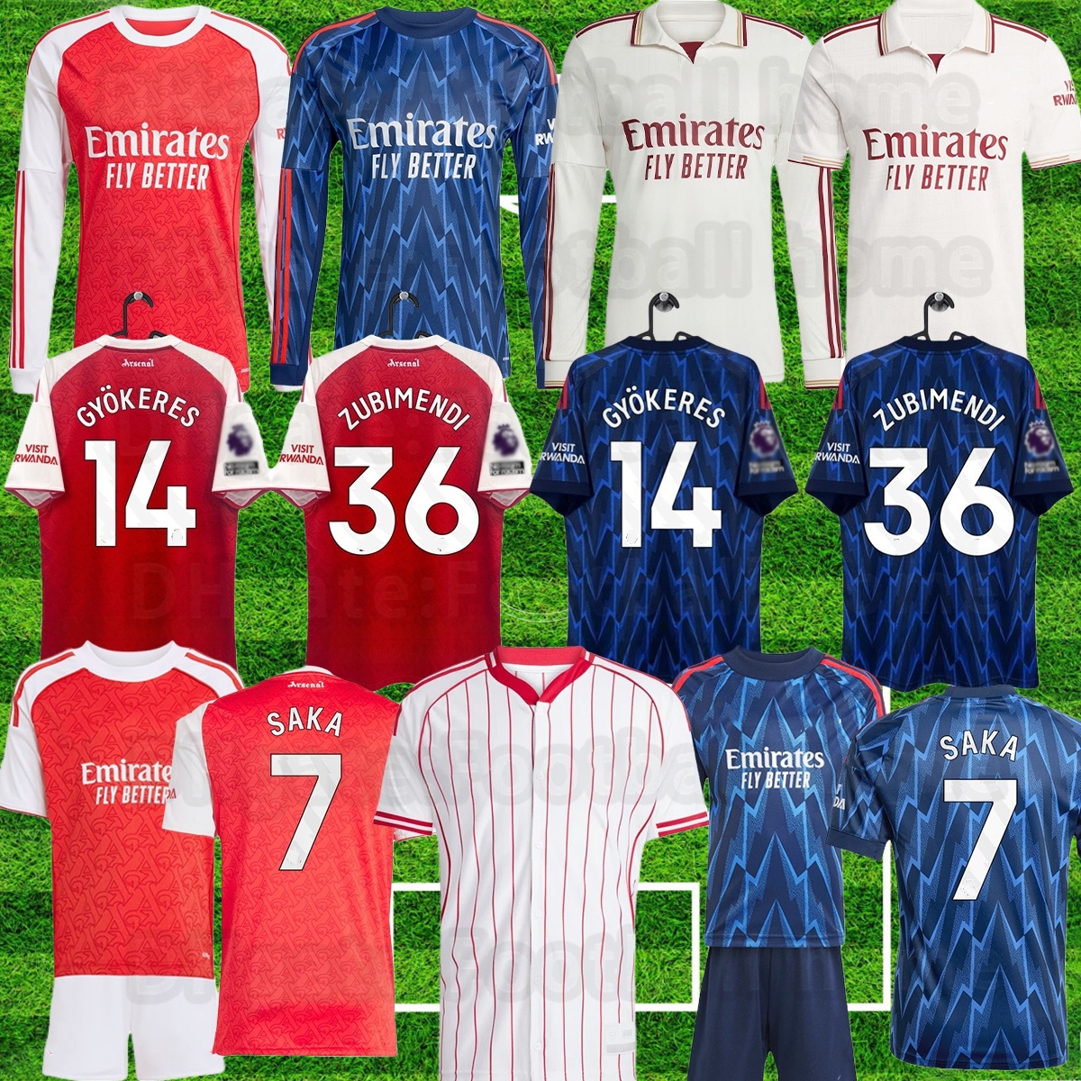 2025 26 ArSeNES soccer jerseys CALAFIORI SAKA RICE NWANERI Fans Player version ODEGAARD HAVERTZ ZINCHENKO LEWIS-SKELLY football shirt Men Kids sets top kit Home Away