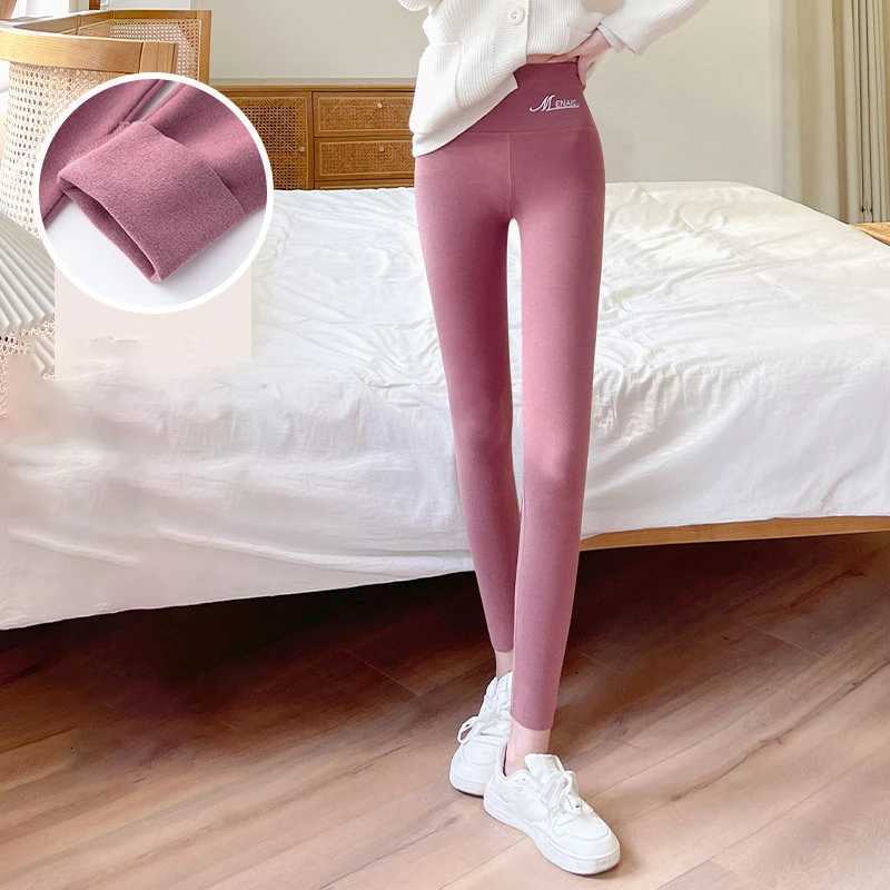 Winter Women Warm Elastic Slim Fleece Tights Thicken Plush High Waist Velvet Stretchy LeggingsT251023