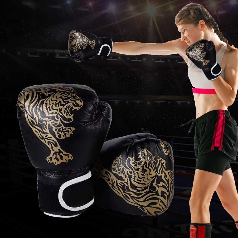 Boxing Gloves Breathable Sanda Boxing Gloves PU Leather Professional Boxing Gloves Fighting Taekwondo Mitts for Training Sandbag Y251023