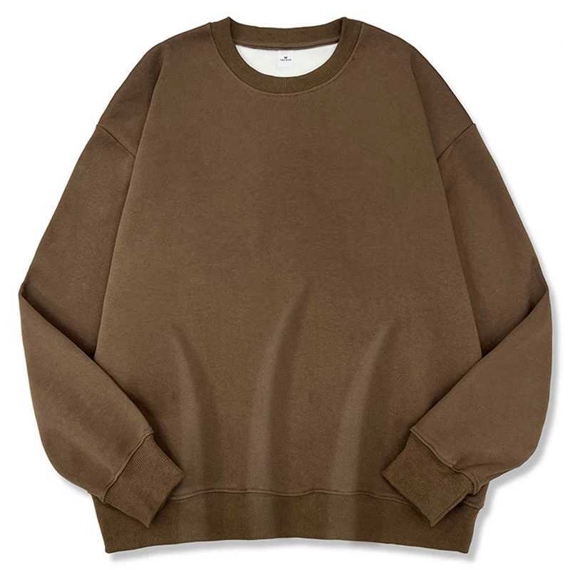 2025 New Women Simple Pullover Female Fashion Harajuku Streetwear Solid Color ONeck Hoodie Autumn Winter Loose Casual Tops J251021