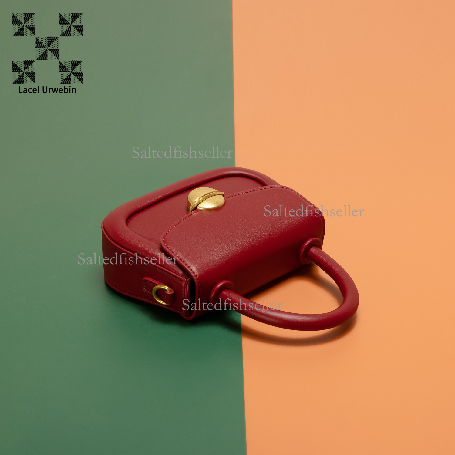 Lacel Urwebin Designer Luxury New Women's Handbag Fashion Trendy Brand Small Versatile Metal Buckle Single Shoulder Crossbody Bag Women's Mi