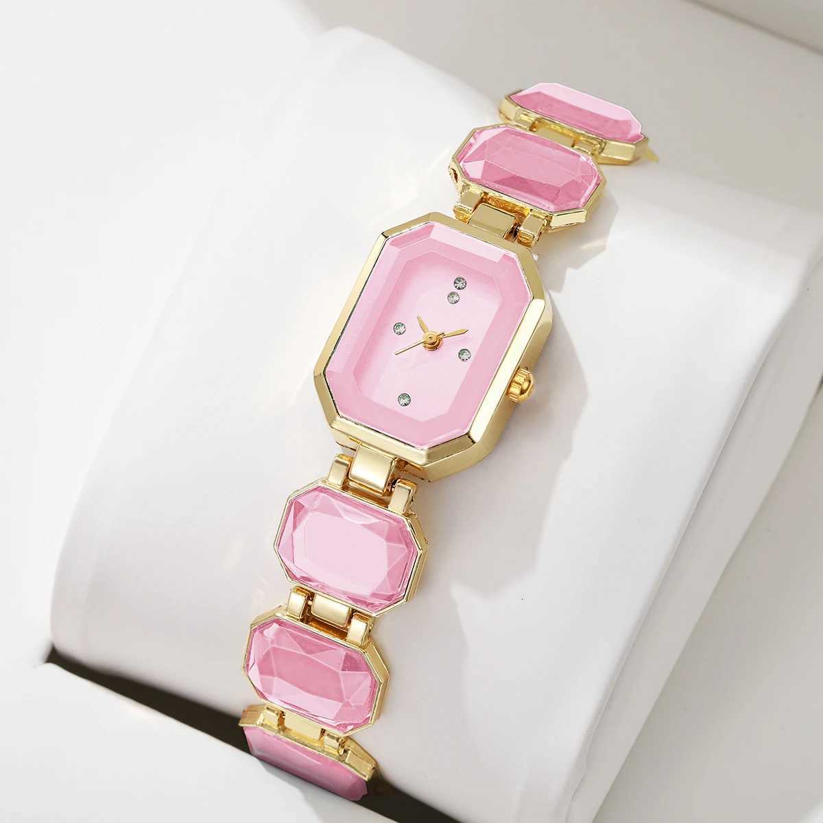 5 colors Womens Watch Fashion Square Dial Elegant Vintage Trendy Quartz Watch Box Not IncludedL251023