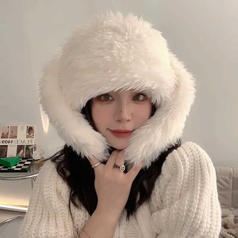 Y2k Rabbit Ears Plush Hats Cute Girls Winter Beanie Pullover Cap Women Lolita Thickened Warm Funny Party Photography Fleece HatsXJ251023