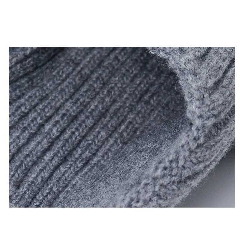 New Knitted Earflap Beanie Hat Winter Warmer Caps Women Men Knitting Solid Color Cycling Sports HatsXJ251023