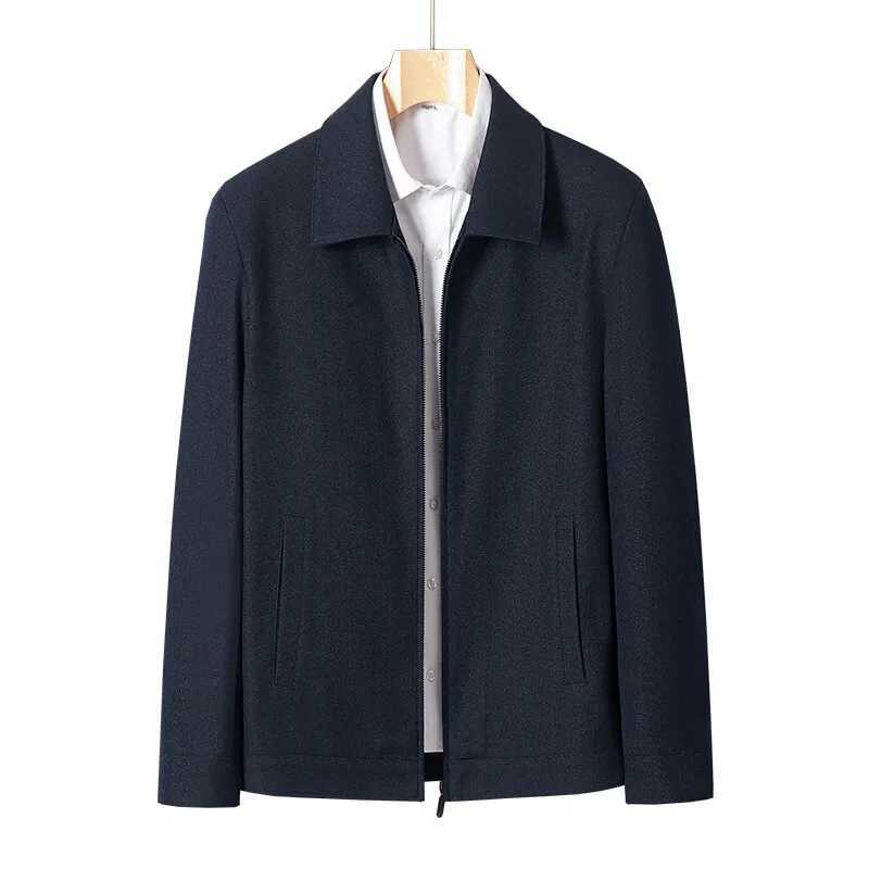 2025 new mens coat dad fashion handsome suit lapel old cadre leadership jacket middleaged and elderly jacket W251023