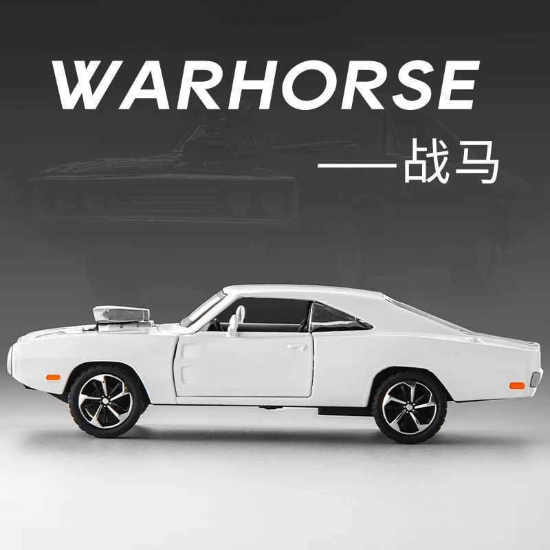 Limited edit 132 Diecast Metal simulation Dodge Warhorse Alloy model car sound and light Collection model boys toy giftT251023