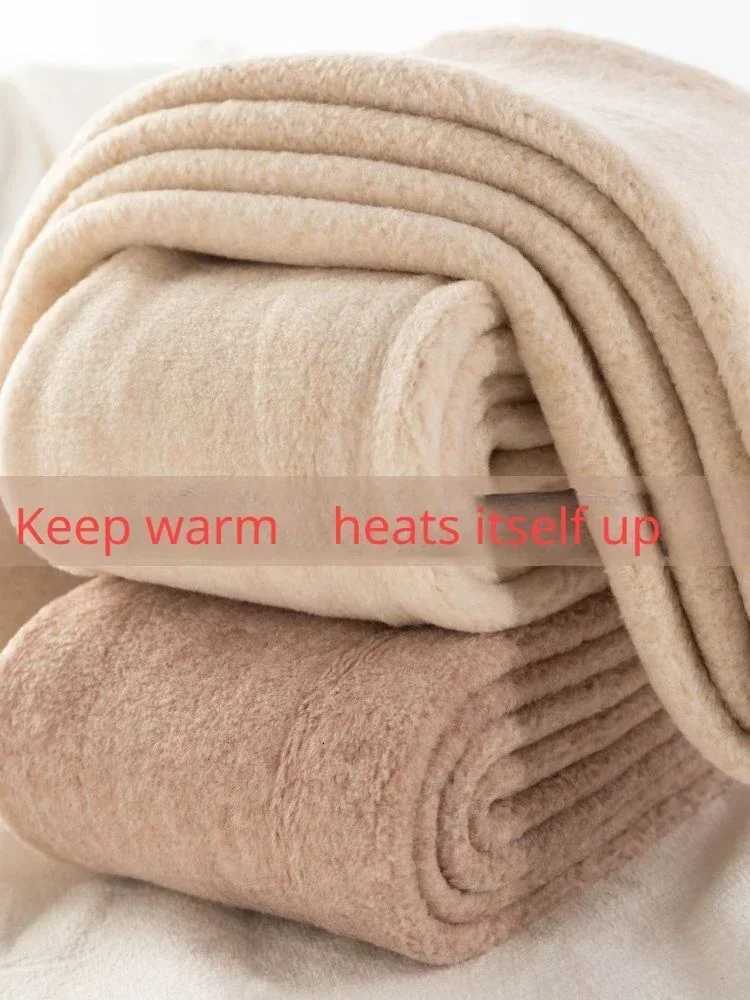 Women Leggings Autumn Winter Thick Velvet Skinny Pants Cotton High Elasticity Solid Oatmeal Fleece Womens Leggings with SocksT251023