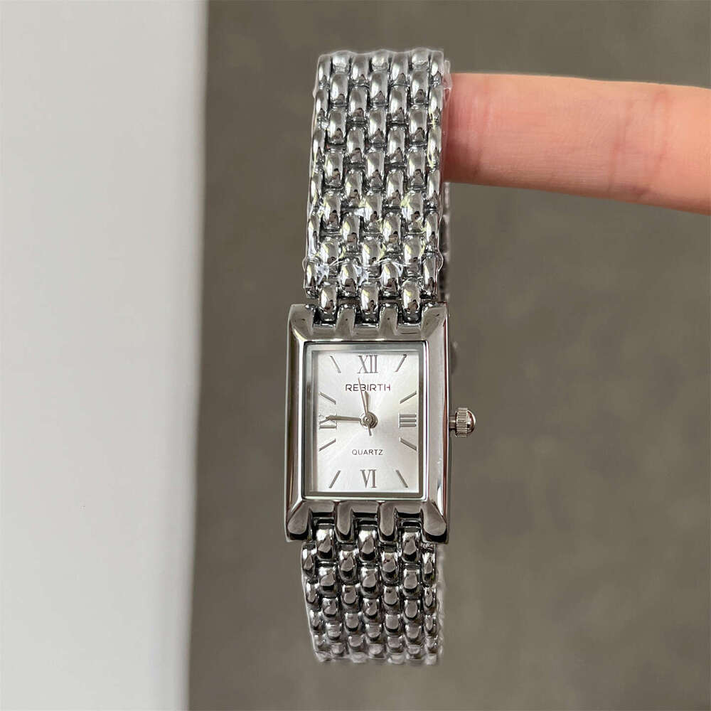 Artistic Designer Rectangular Women's Watch Niche gold Wheat Ear Quartz Wristwatch Live