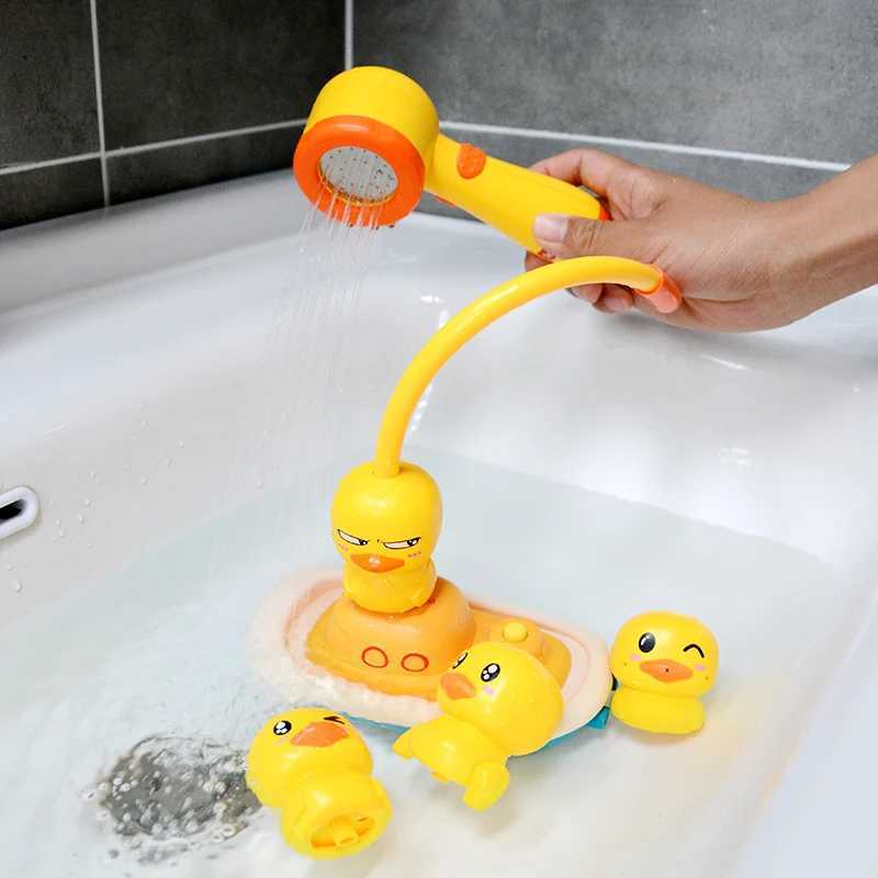 Baby Bath Toys Water Game Pirate Ship Duck Model Faucet Shower Electric Spray For Kids Swimming Bathroom Children Gifts J251023
