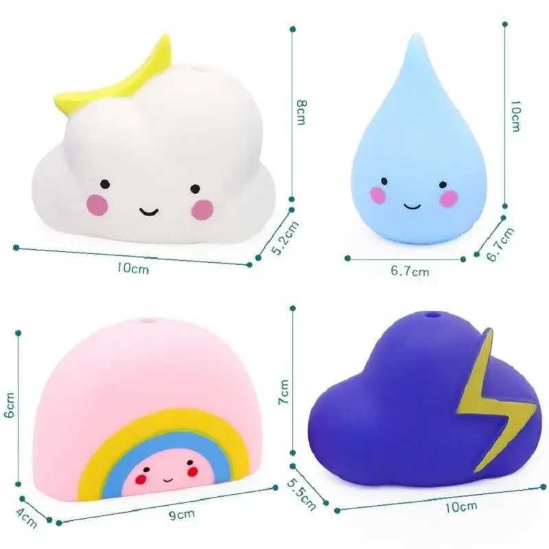 Baby Bathing Toy Kids Cute Weather Clouds Water Spray Sprinkler Bathroom Sprinkling Shower Swimming Water Toys For Children Gift J251023