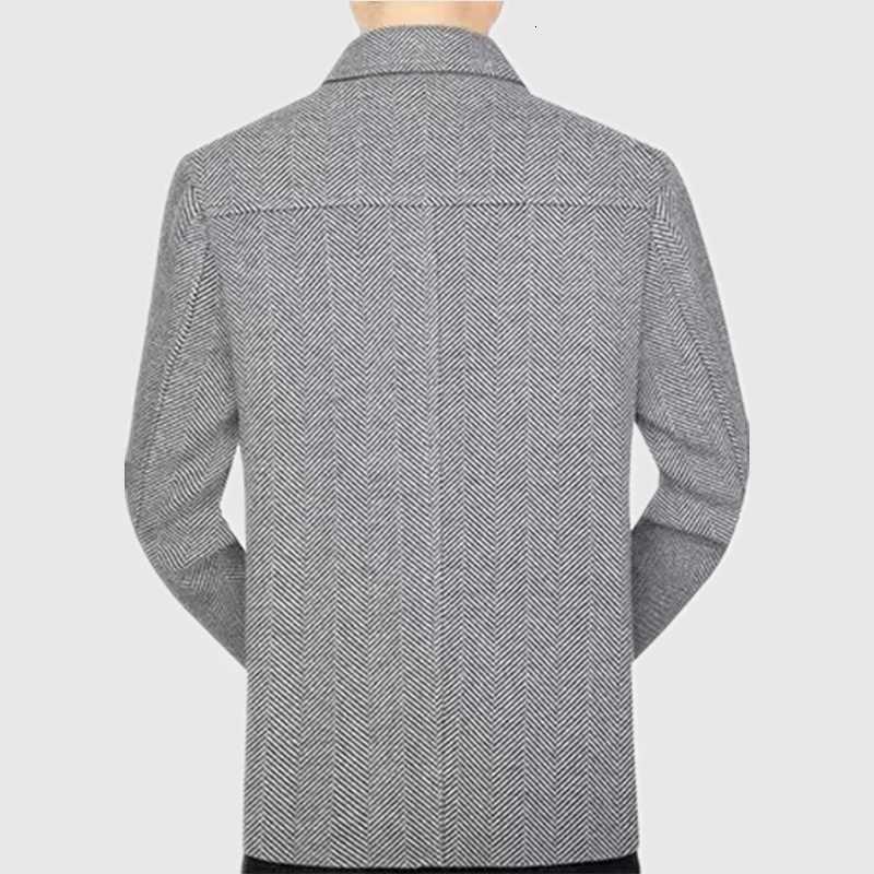 Mens Fashion Spring New Casual Lapel Jacket 2024 High Quality Handsome Business Top for Middleaged Dad Suit W251023