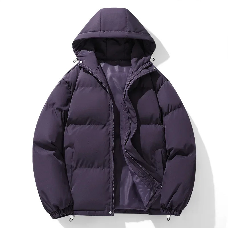 Men Thick Warm Hooded Coats Trendy Windproof Parkas Mens Winter Casual CottonPadded Jacket Bread Jackets 251023