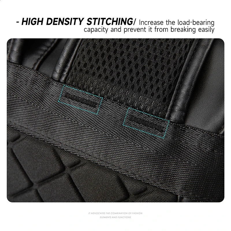 LetherMen Backpack Vintage For Teenager Laptop PC Portable Bags Boys Travel Backpack Thin School Mochila 251021