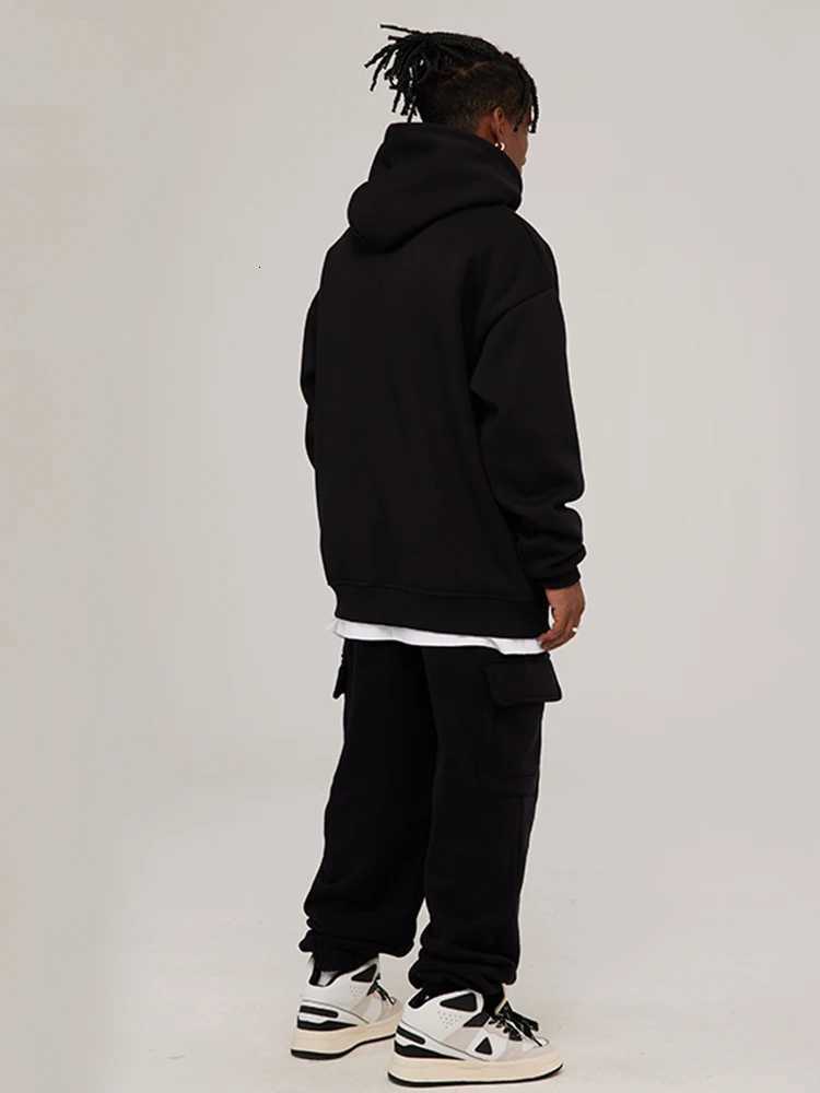 Heavy American Basic Solid Color Casual Loose Mens Hooded Sweater Students Go To Work Daily Versatile Classic NoneliminationT251023